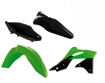 Комплект пластика R-Tech Kawasaki KX250F 13-16 (R-KITKXF-OEM-416) Зелено-Черный 2  r-kitkxf-oem-416