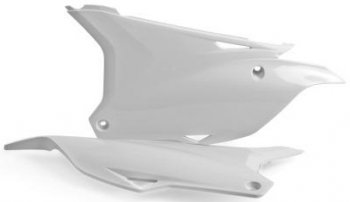 Щиток бокового номера POLISPORT KX85 14-15 860710000 OEM белый  250177-776-1890