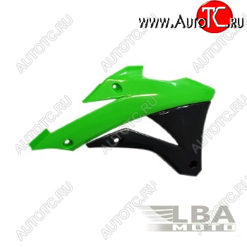 6 349 р. Обтекатели радиатора R-Tech Kawasaki KX85 14-17, KX100 14-17 (R-CVKX0VENR14) зеленыечерные  r-cvkx0venr14  с доставкой в г. Кемерово