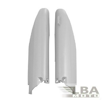 Защита вилки (пара) R-Tech Suzuki RM125250, RMZ250450 07-17, RMX450Z 10-17 (R-PSRM0BN0007) белые  r-psrm0bn0007