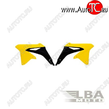 7 419 р. Обтекатели радиатора R-Tech Suzuki RMZ450 08-17, RMX450Z 10-17 (R-CVRMZGINR08) желтыечерные  r-cvrmzginr08  с доставкой в г. Кемерово