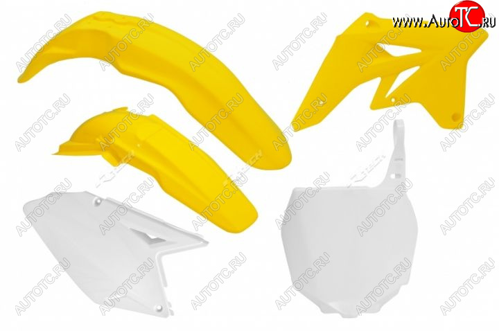 12 749 р. Комплект пластика R-Tech Suzuki RMZ250 07-09 (R-KITRMZ-OEM-507) желтыйбелый  r-kitrmz-oem-507  с доставкой в г. Кемерово