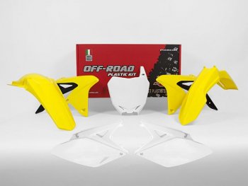 Комплект пластика R-Tech Suzuki RMZ250 10-18 (R-KITRMZ-OEM-592) желтыйбелыйчерный  r-kitrmz-oem-592
