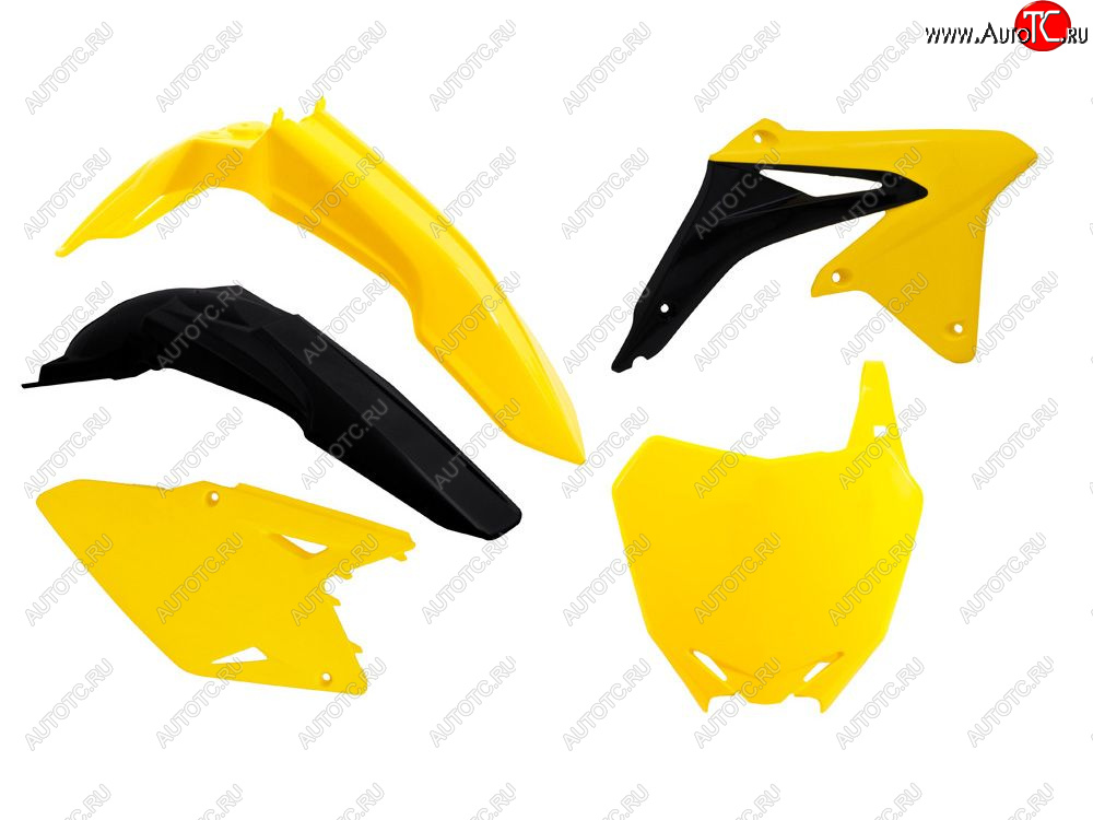 12 749 р. Комплект пластика R-Tech Suzuki RM-Z450 08-17 (R-KITRMZ-OEM-508) Желто-Черный  r-kitrmz-oem-508  с доставкой в г. Кемерово