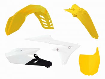 Комплект пластика R-Tech Yamaha WR250F 15-19, WR450F 16-18 (R-KITWRF-GY0-515) белыйжелтый  r-kitwrf-gy0-515