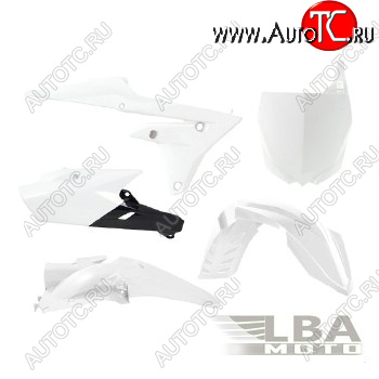15 149 р. Комплект пластика R-Tech Yamaha YZ250F450F 14-17, YZ250FX 15-17 (R-KITYZF-BN0-514) черныйбелый  r-kityzf-bn0-514  с доставкой в г. Кемерово