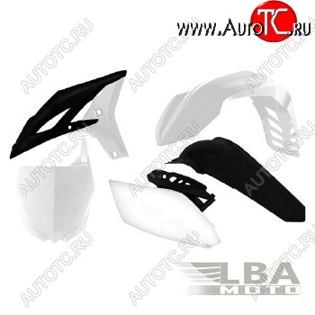 12 789 р. Комплект пластика R-Tech Yamaha YZ250F 10-13 (R-KITYZF-BN1-510) черныйбелый  r-kityzf-bn1-510  с доставкой в г. Кемерово