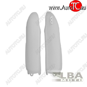 3 949 р. Защита вилки (пара) R-Tech Yamaha YZ125250 WR125250 08-14, YZ250F450F 08-09 (R-PSYZ0BN0008) белые  r-psyz0bn0008  с доставкой в г. Кемерово