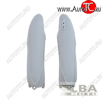3 949 р. Защита вилки (пара) R-Tech Yamaha YZ125250 15-22, YZ250F450F 10-22 (R-PSYZ0BN0010) белые  r-psyz0bn0010  с доставкой в г. Кемерово