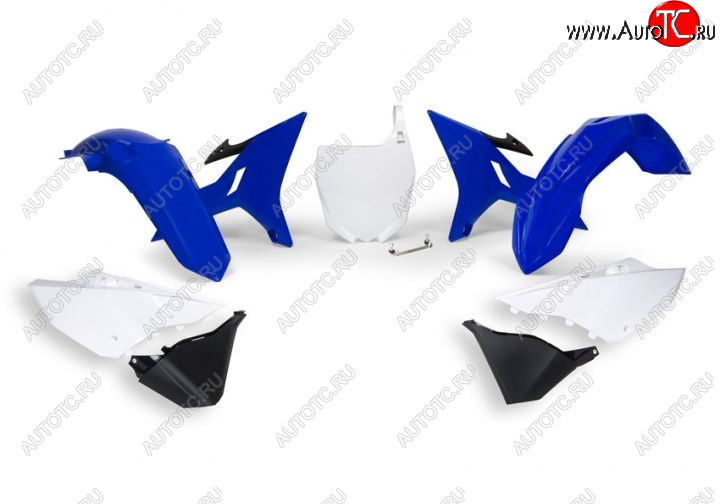 15 599 р. Комплект пластика R-Tech Yamaha YZ125250 02-18 (R-KITYZ0-BL0-REV) REVOLUTION синийбелыйчерный  r-kityz0-bl0-rev  с доставкой в г. Кемерово