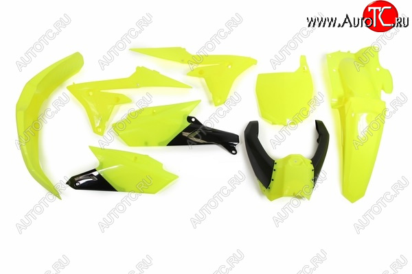 15 149 р. Комплект пластика R-Tech Yamaha YZ250F 14-18, YZ450F 14-17 (R-KITYZF-GF0-614) неоновый желтыйчерный  r-kityzf-gf0-614  с доставкой в г. Кемерово