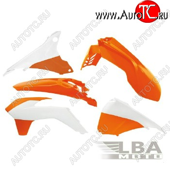 11 799 р. Комплект пластика R-Tech KTM EXCEXCF 125-500 14-16 (R-KITKTM-OEM-495) оранжевыйбелый  r-kitktm-oem-495  с доставкой в г. Кемерово