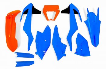Комплект пластика R-Tech KTM EXCEXC-FXC-W 17-18 (R-KITKTM-CL0-528) голубойоранжевый  r-kitktm-cl0-528