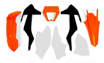 Комплект пластика R-Tech KTM EXCEXC-FXC-W 17-18 (R-KITKTM-OEM-517) оранжевыйбелыйчерный  r-kitktm-oem-517