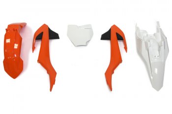 Комплект пластика R-Tech KTM SX65 16-18 (R-KITKTM-O16-500) оранжевыйбелый  r-kitktm-o16-500