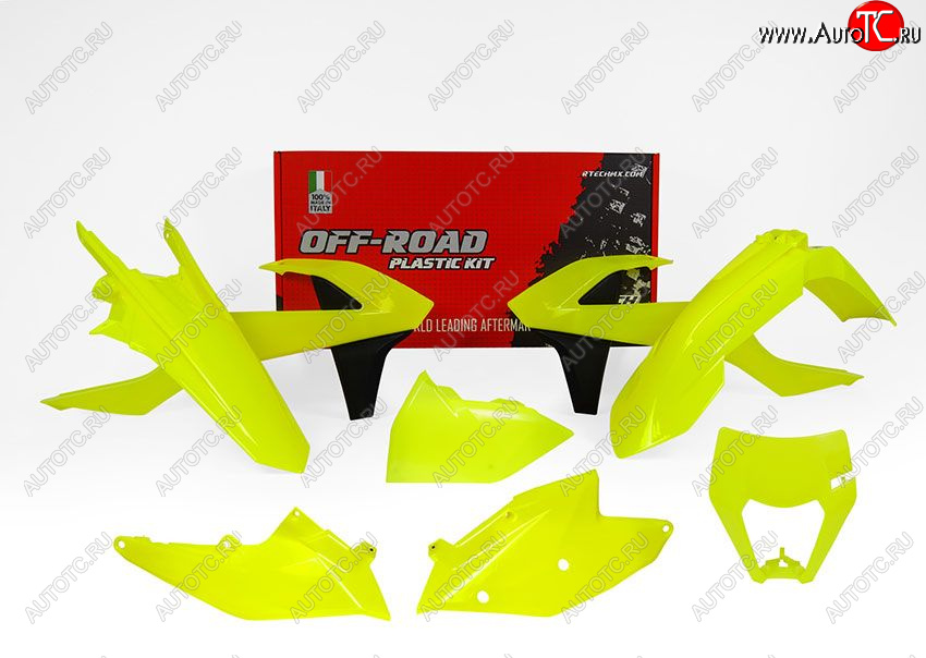 14 999 р. Комплект пластика R-Tech KTM EXCEXC-FXC-W 17-19 (R-KITKTM-GF0-517) неоновый желтый  r-kitktm-gf0-517  с доставкой в г. Кемерово