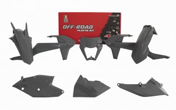 Комплект пластика R-Tech KTM EXCEXC-FXC-W 17-19 (R-KITKTM-GR0-517) Quantum Grey серый  r-kitktm-gr0-517