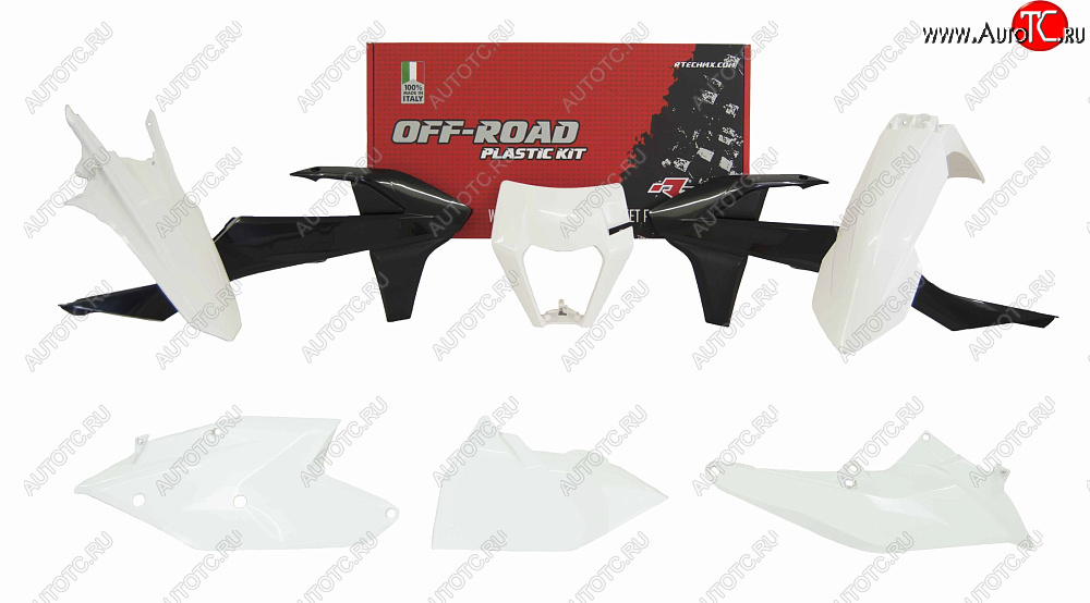 16 999 р. Комплект пластика R-Tech KTM EXCEXC-FXC-W 17-19 (R-KITKTM-OEM-588) белый-черный  r-kitktm-oem-588  с доставкой в г. Кемерово