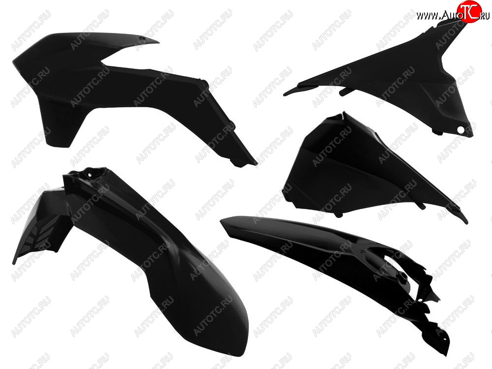 11 799 р. Комплект пластика R-Tech KTM EXC125200250300,EXC-F250350450 14-16 (R-KITKTM-NR0-415) Черный  r-kitktm-nr0-415  с доставкой в г. Кемерово
