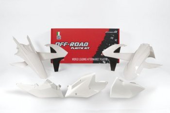 Комплект пластика R-Tech KTM EXC-EXCF 150250350450500 17-19 (R-KITKTM-BN0-417) Бело-Черный  r-kitktm-bn0-417