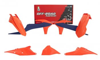 Комплект пластика R-Tech KTM EXCEXCFXC-WXCF-W 125-500 20-22 (R-KITKTM-OEM-423) Оранж-Синий  r-kitktm-oem-423