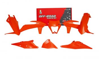 Комплект пластика R-Tech KTM EXCEXCFXC-WXCF-W 125-500 20-22 (R-KITKTM-AN0-520) Оранжевый Неон  r-kitktm-an0-520