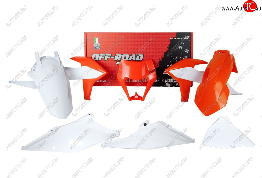 14 999 р. Комплект пластика R-Tech KTM EXCEXCFXC-WXCF-W 125-500 20-22 (R-KITKTM-OEM-522) Бело-Оранж  r-kitktm-oem-522  с доставкой в г. Кемерово