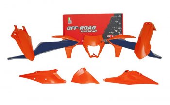 Комплект пластика R-Tech KTM EXCEXCFXC-WXCF-W 125-500 20-22 (R-KITKTM-OEM-623) Оранжево-Синий  r-kitktm-oem-623