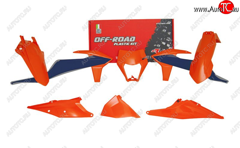 14 999 р. Комплект пластика R-Tech KTM EXCEXCFXC-WXCF-W 125-500 20-22 (R-KITKTM-OEM-623) Оранжево-Синий  r-kitktm-oem-623  с доставкой в г. Кемерово