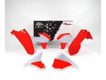 Комплект пластика R-Tech KTM EXCEXCF 125200250350450500 14-16(R-KITKTM-AN0-415)Бело-Оранж Неон  r-kitktm-an0-415
