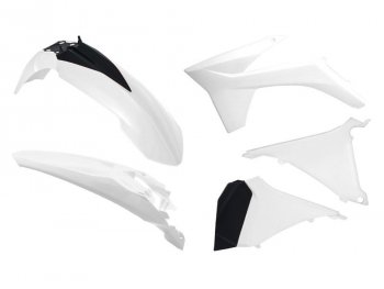 Комплект пластика R-Tech KTM EXCEXCF 125200250350450500 12-13 (R-KITKTM-BN0-412) Бело-Черный  r-kitktm-bn0-412