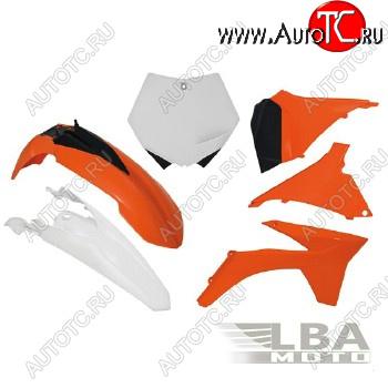 12 749 р. Комплект пластика R-Tech KTM SX125-250 2012, SXF250-450 11-12 (R-KITKTM-OEM-509) оранжбелыйчерный  r-kitktm-oem-509  с доставкой в г. Кемерово