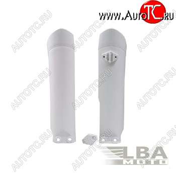 3 579 р. Защита вилки (пара) R-Tech KTM SX85 09-17 (R-PSKTMBN0985) белая  r-psktmbn0985  с доставкой в г. Кемерово