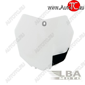3 199 р. Щиток номера передний R-Tech KTM SX125-250 13-15, SXF250-450 13-15 (R-TBKTMBN0013) белый  r-tbktmbn0013  с доставкой в г. Кемерово