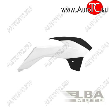 5 679 р. Обтекатели радиатора R-Tech KTM SX85 13-17 (R-CVKTMBNNR985) белыечерные  r-cvktmbnnr985  с доставкой в г. Кемерово
