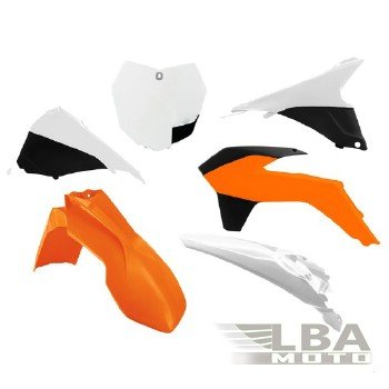 12 789 р. Комплект пластика R-Tech KTM SXSXF 125-450 13-15 (R-KITKTM-OEM-594) оранжбелыйчерный  r-kitktm-oem-594  с доставкой в г. Кемерово. Увеличить фотографию 1