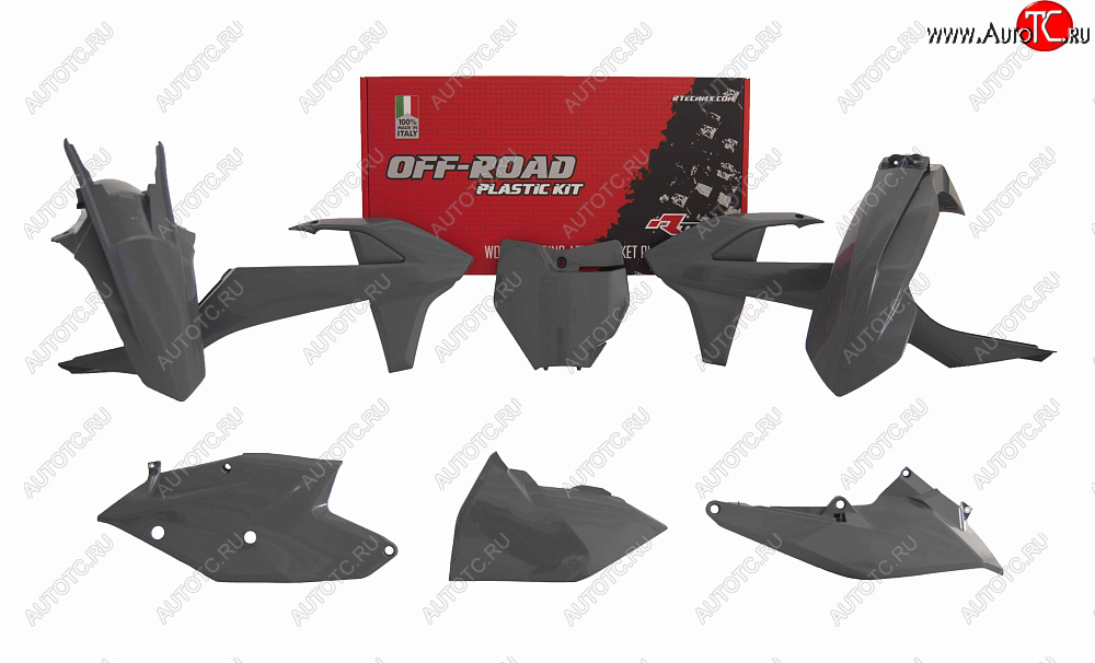 15 149 р. Комплект пластика R-Tech KTM SXSX-F 16-18, XCXC-F 17-18 (R-KITKTM-GR0-516) Quantum Grey серый  r-kitktm-gr0-516  с доставкой в г. Кемерово