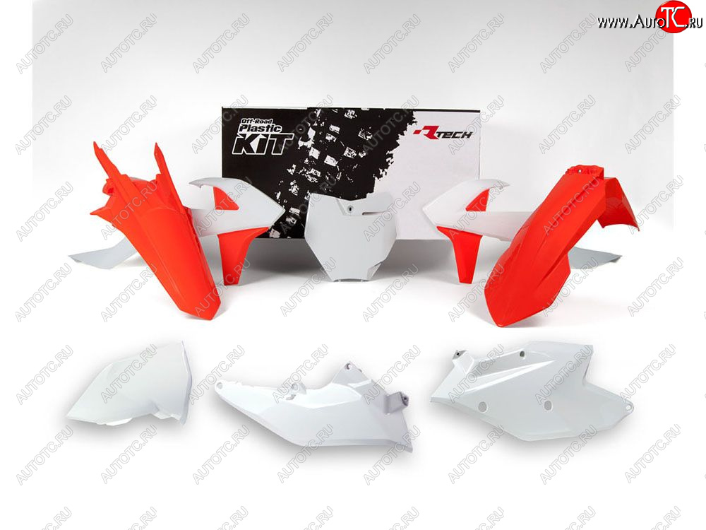14 999 р. Комплект пластика R-Tech KTM SXSX-F 16-18, XCXC-F 17-18 (R-KITKTM-US2-516) оранжевый-белый  r-kitktm-us2-516  с доставкой в г. Кемерово