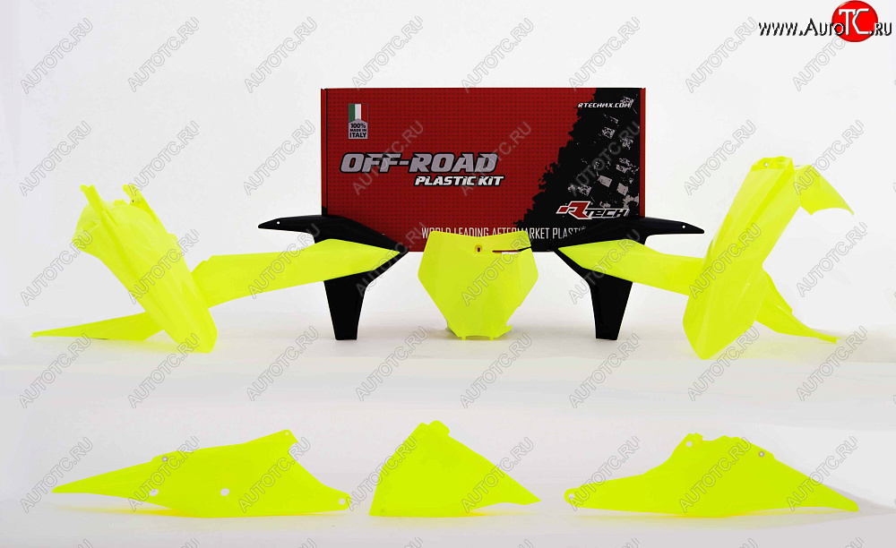 15 899 р. Комплект пластика R-Tech KTM SXSX-FXCXC-F 2019 (R-KITKTM-GF0-599) неоновый желтый  r-kitktm-gf0-599  с доставкой в г. Кемерово