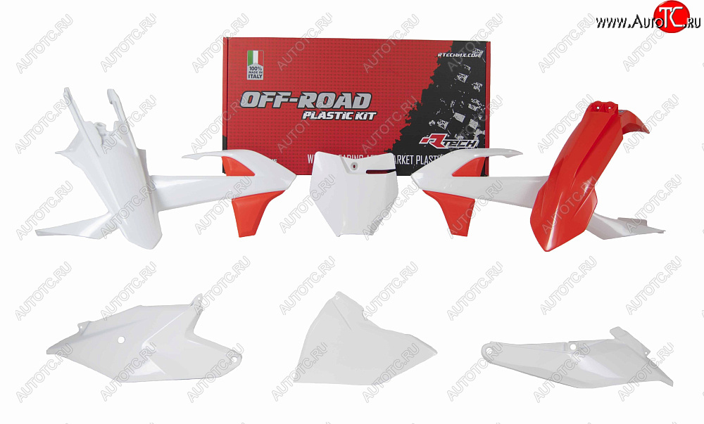 13 999 р. Комплект пластика R-Tech KTM SX85 18-22 (R-KITKTM-OEM-285) оранжевый-белый  r-kitktm-oem-285  с доставкой в г. Кемерово