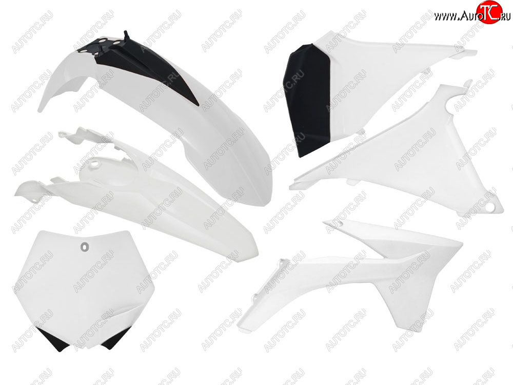 12 749 р. Комплект пластика R-Tech KTM SX125150250 2011 (R-KITKTM-BN0-519) Белый  r-kitktm-bn0-519  с доставкой в г. Кемерово