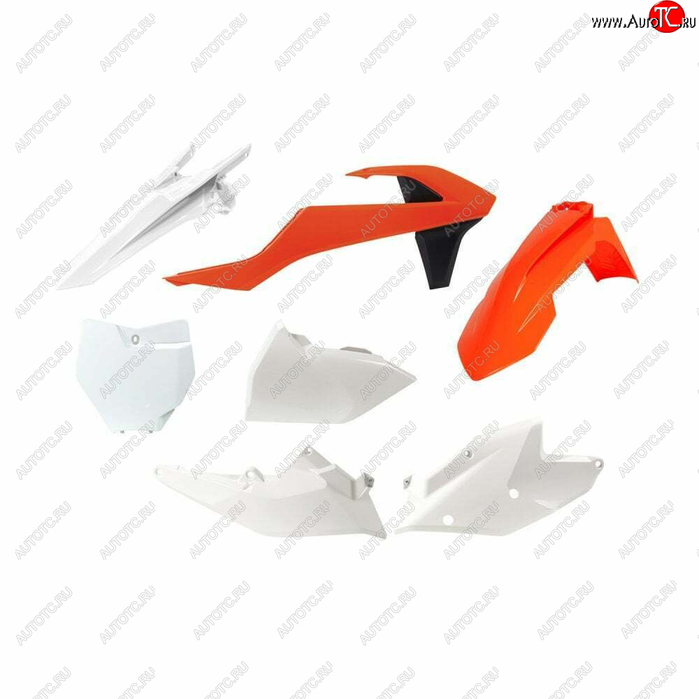 15 149 р. Комплект пластика R-Tech KTM SXSX-F 16-18, XCXC-F 17-18 (R-KITKTM-OEM-516) Бело-Оранжево-Черный  r-kitktm-oem-516  с доставкой в г. Кемерово