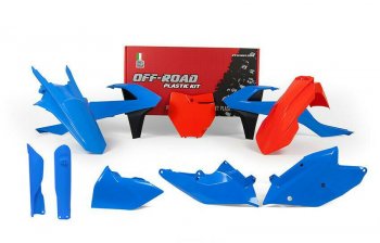 Комплект пластика R-Tech KTM SXSX-F 16-18, XCXC-F 17-18 (R-KITKTM-CL0-518) Сине-Оранжево-Черный  r-kitktm-cl0-518