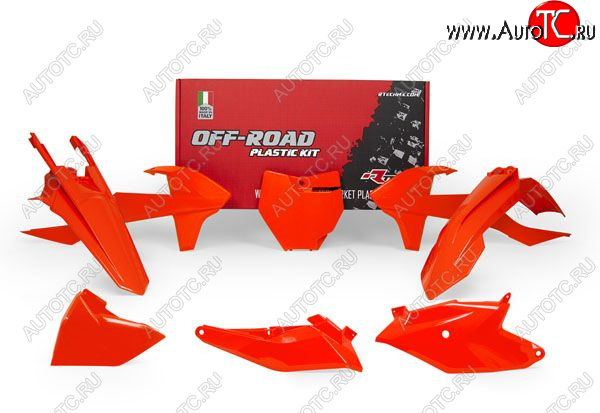 13 999 р. Комплект пластика R-Tech KTM SX85 18-22 (R-KITKTM-AN0-185) Оранжевый Неон  r-kitktm-an0-185  с доставкой в г. Кемерово