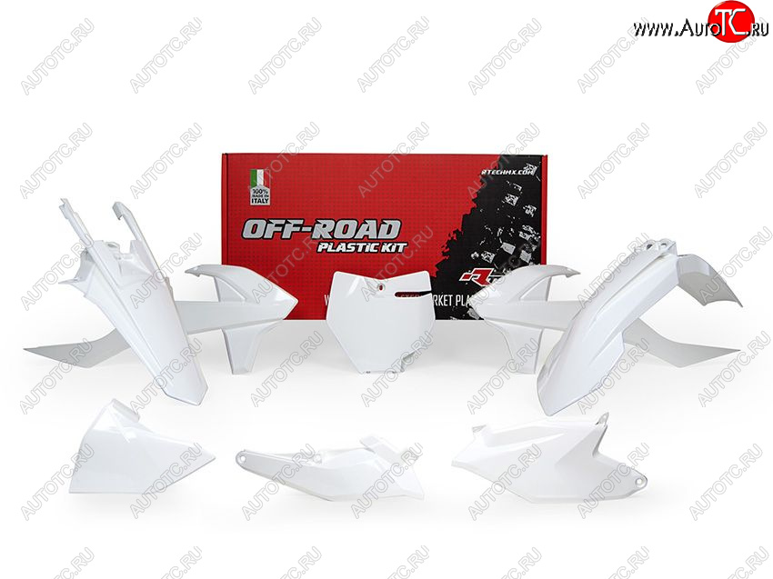 12 749 р. Комплект пластика R-Tech KTM SX85 18-22, MC 85 21-22 (R-KITKTM-BN0-185) Белый  r-kitktm-bn0-185  с доставкой в г. Кемерово