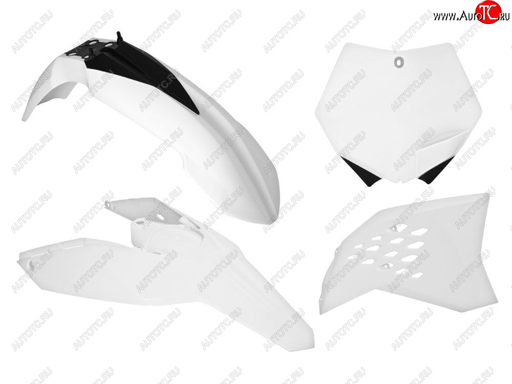 12 749 р. Комплект пластика R-Tech KTM SXSXF 07-10, EXCEXCF 08-11 (R-KITKTM-BN0-505) Белый  r-kitktm-bn0-505  с доставкой в г. Кемерово