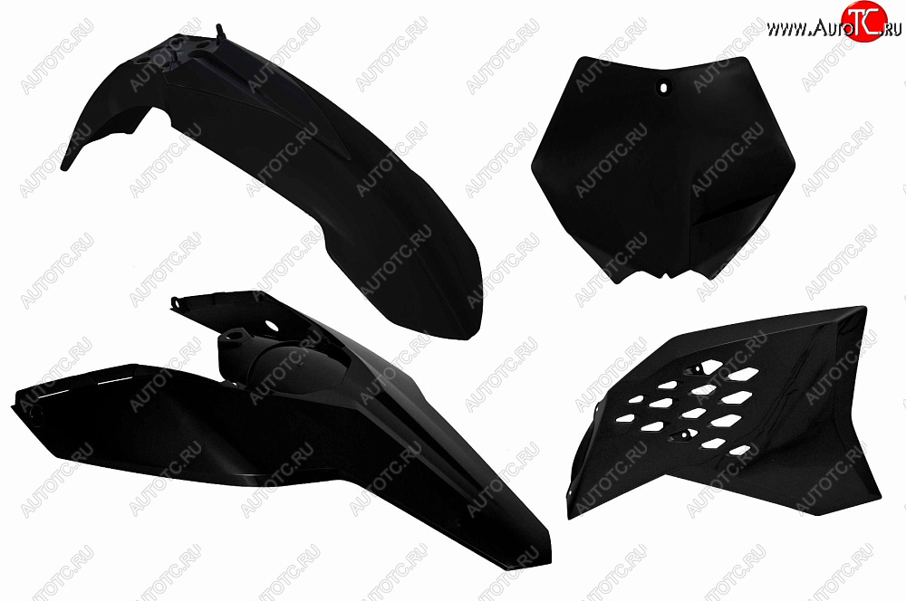 12 789 р. Комплект пластика R-Tech KTM SXSXF 07-10, EXCEXCF 08-11 (R-KITKTM-NR0-505) Черный  r-kitktm-nr0-505  с доставкой в г. Кемерово