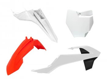 Комплект пластика R-Tech KTM SX 65 16-22 (R-KITKTM-O17-500) Бело-Черно-Оранжевый  r-kitktm-o17-500