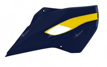 7 399 р. Обтекатели радиатора R-Tech Husqvarna TCFC 14-15, TEFE 14-16 (R-CVHSQBLHGQ14) синиежелтые  r-cvhsqblhgq14  с доставкой в г. Кемерово. Увеличить фотографию 1