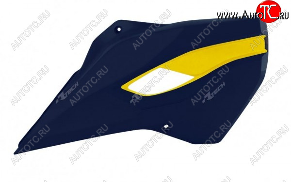 7 399 р. Обтекатели радиатора R-Tech Husqvarna TCFC 14-15, TEFE 14-16 (R-CVHSQBLHGQ14) синиежелтые  r-cvhsqblhgq14  с доставкой в г. Кемерово